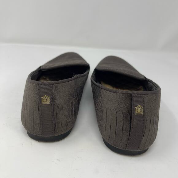 Birdies The Starling Charcoal Python Velvet Loafers (Size 7) - Picture 8 of 11